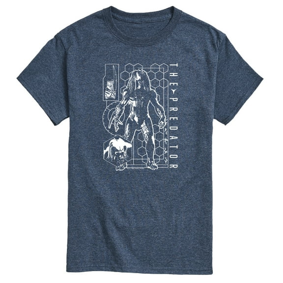 The Predator - Digital Alien Diagram - Men's Short Sleeve Graphic T-Shirt