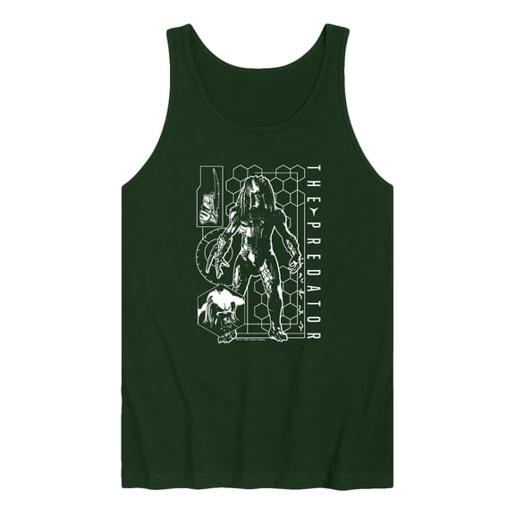 The Predator - Digital Alien Diagram - Men's Tank Top