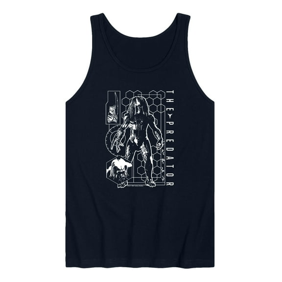 The Predator - Digital Alien Diagram - Men's Tank Top