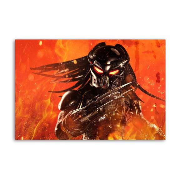 The Predator Vs Aliens Poster Decorative Painting Canvas Wall Art Living Room Posters Bedroom Painting 24x36inch(60x90cm)