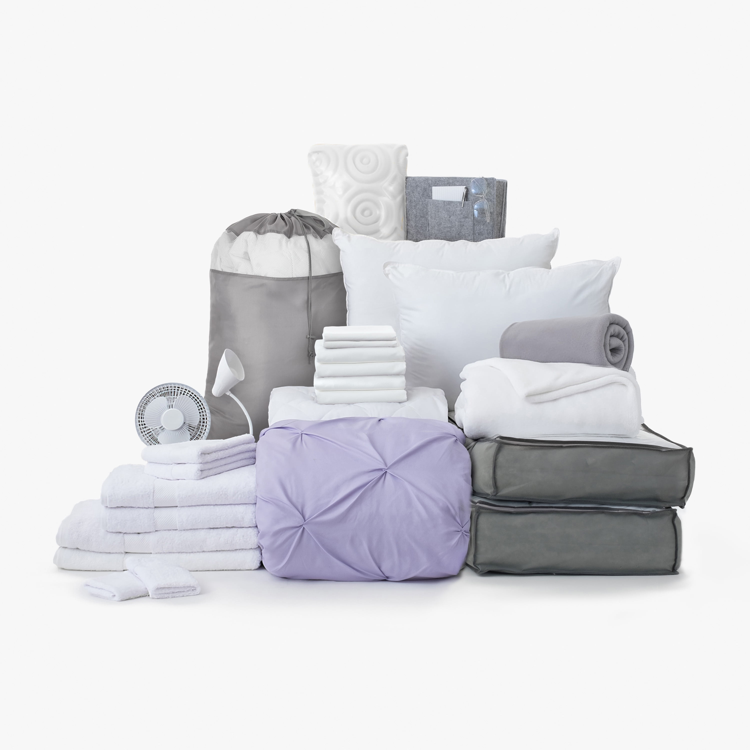 The Premium Dorm Essentials Value Pack in Orla Orchid, 27Piece College