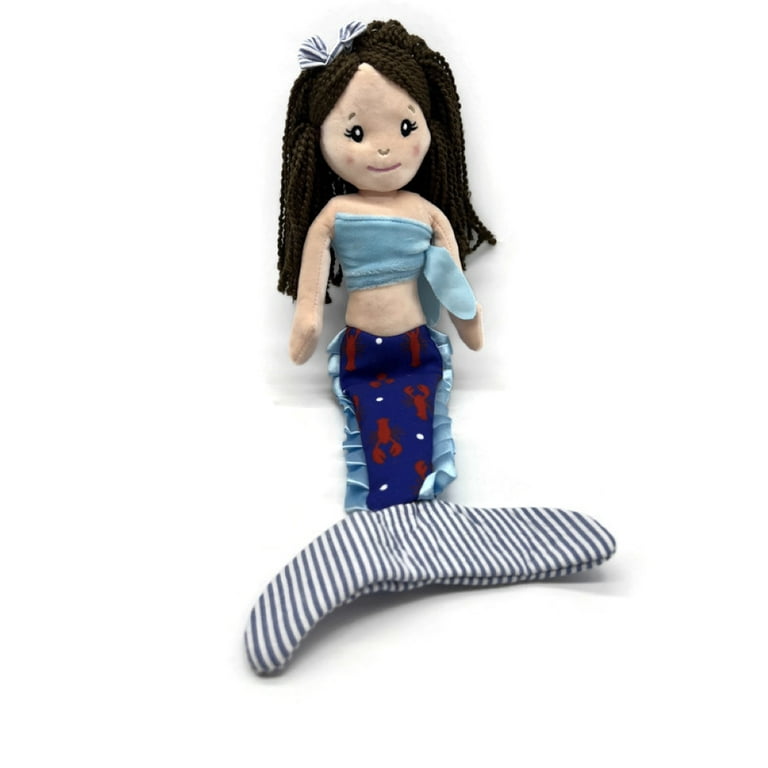 The Preppy Pelican Mermaid Doll, Plush Doll in a Variety of