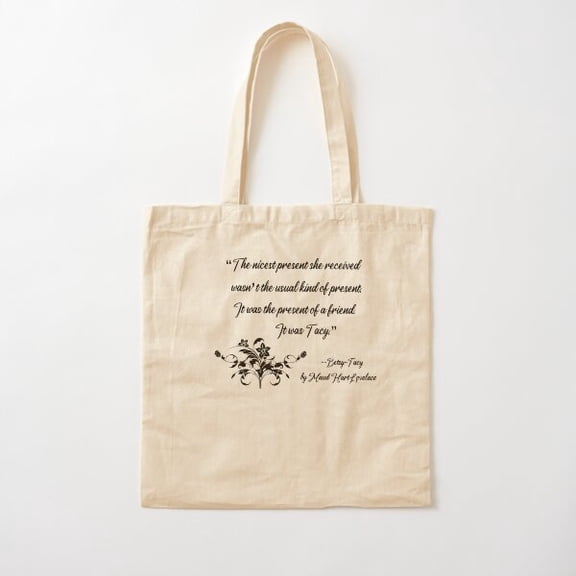 "The Present Of A Friend" - Betsy-Tacy Cotton Tote Bag Canvas Tote Bag, Family Gift For Mother, Her