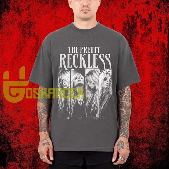 The Pretty Reckless American Rock Hard Music T-Shirt,Charcoal Color,Size XL