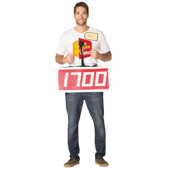 The Price is Right Contestant Row Neutral Men's Halloween Fancy-Dress Costume for Adult, Regular One Size