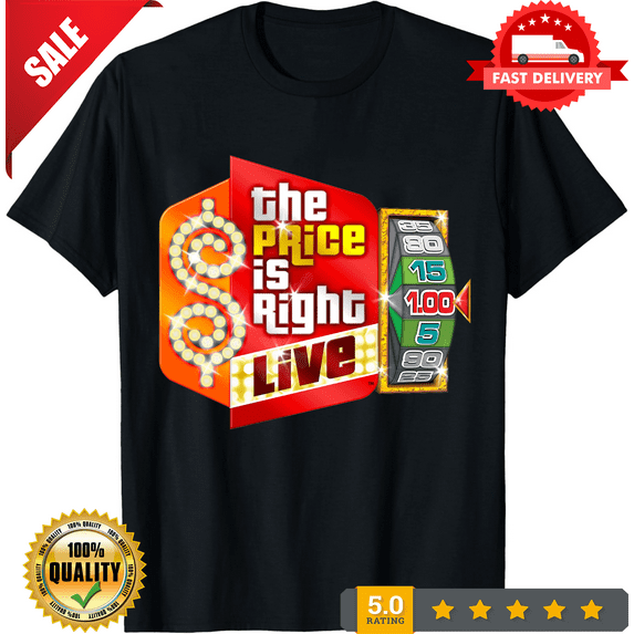 The Price is Right Live TV Show Logo Men's Navy Gray Black T-Shirt Size S to 5XL, NEW TRENDING ITEM-TH71285