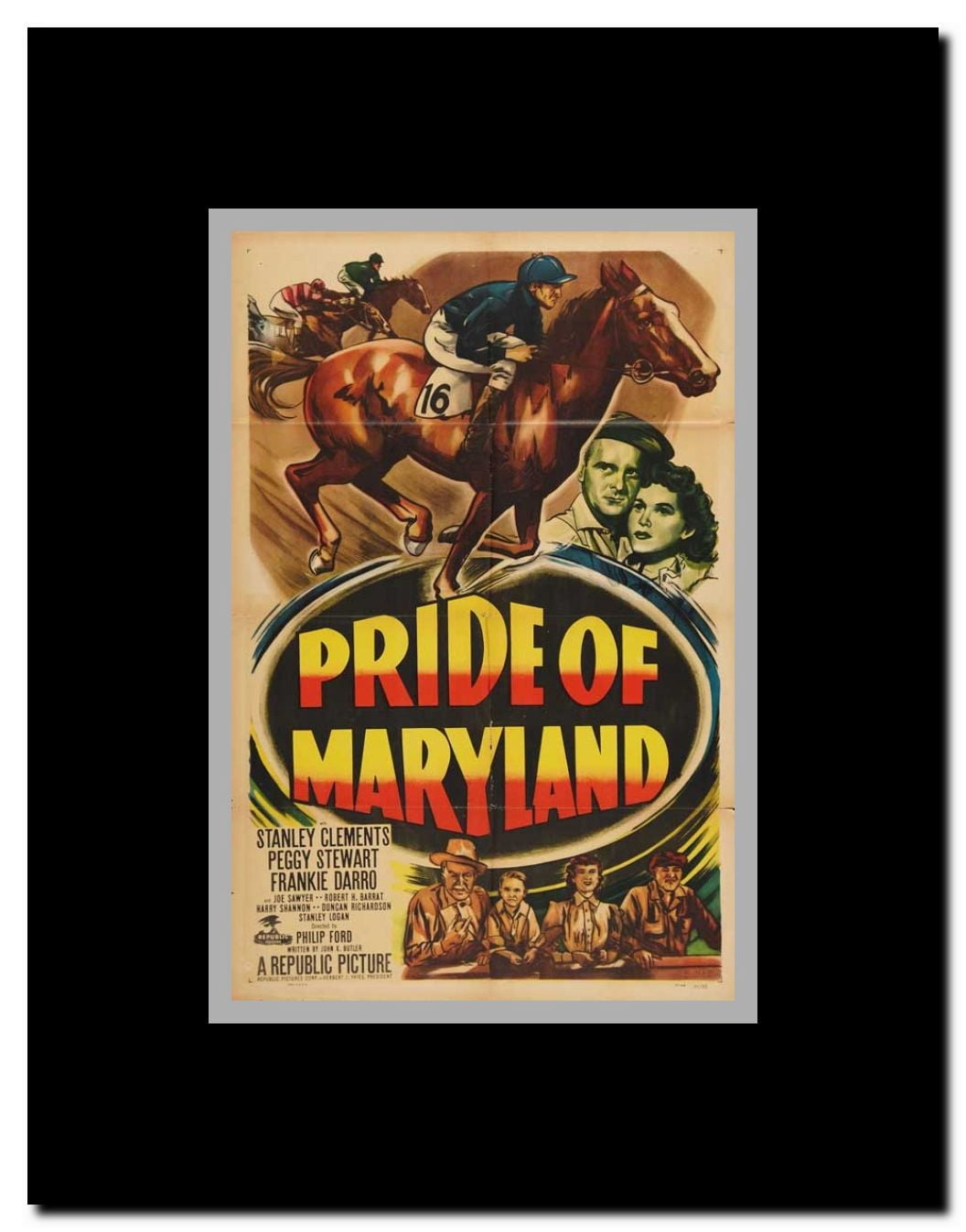 The Pride of Maryland Framed Movie Poster