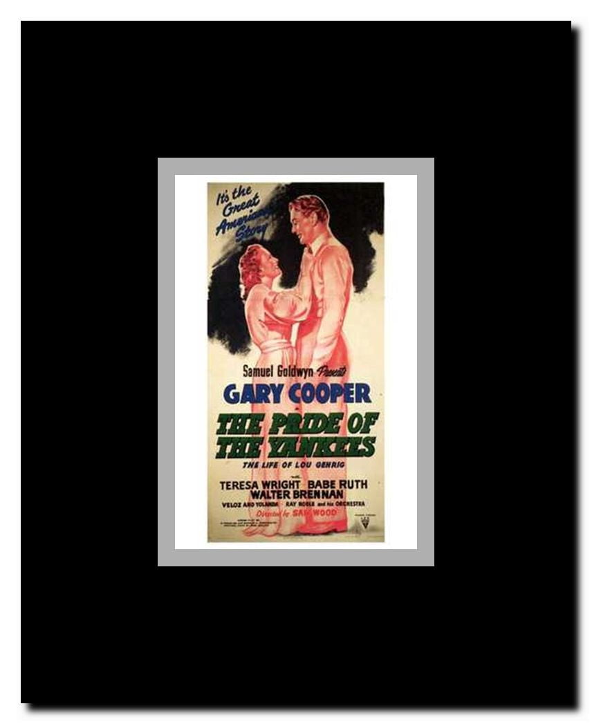 The Pride of the Yankees Framed Movie Poster