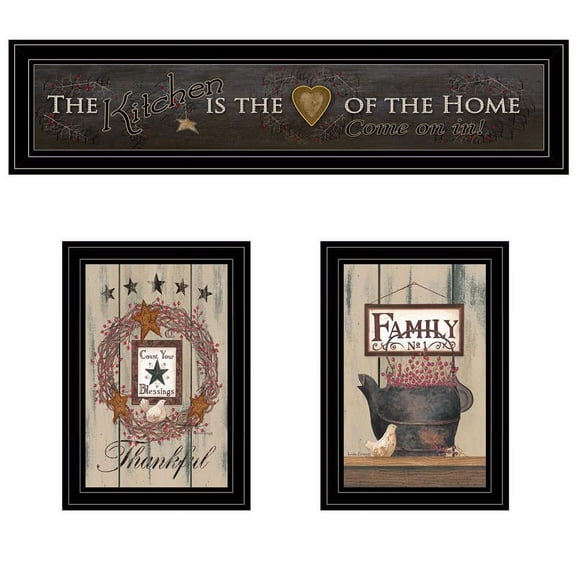 The Primitive Kitchen vignette By Trendy Decor4U Wood Multi-Color