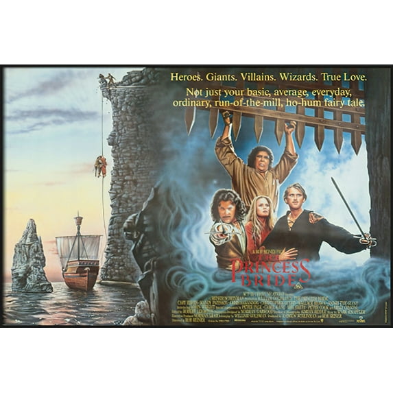 The Princess Bride - Framed Movie Poster (Regular Style) (Size: 36" X 24") (Black Aluminum Frame)