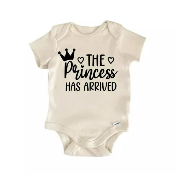 The Princess Has Arrived Baby Boy Girl Clothes Infant Bodysuit Cute Newbornb Cute Baby Onesie, BABY BODYSUIT LAT 4424