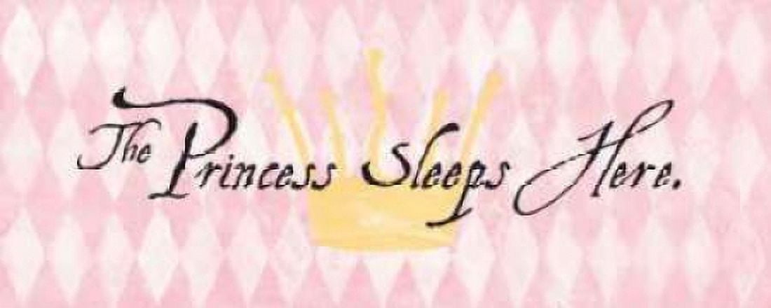 The Princess Sleeps Here Canvas Art - Stephanie Marrott (10 x 20)