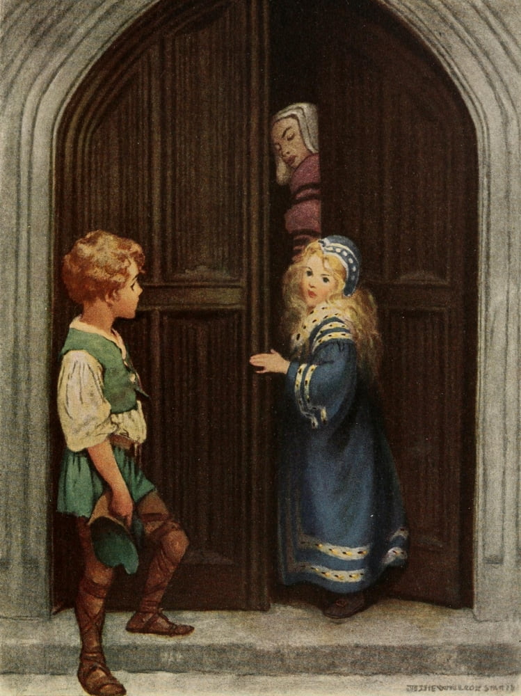 The Princess and the Goblin 1920 Never mind Princess Irene Canvas Art - Jessie Willcox Smith (18 x 24)