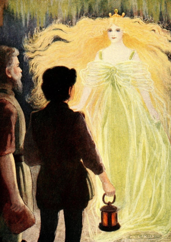 The Princess & the Curdie 1908 Wondrous sight Canvas Art - Maria Kirk (18 x 24)