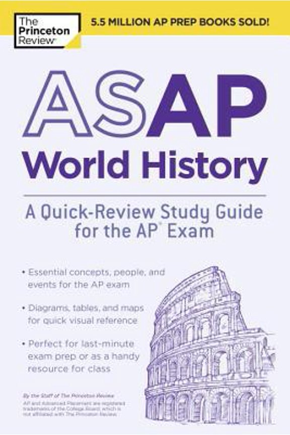Pre-Owned ASAP World History: A Quick-Review Study Guide for the AP Exam (Paperback) 1524757683 9781524757687