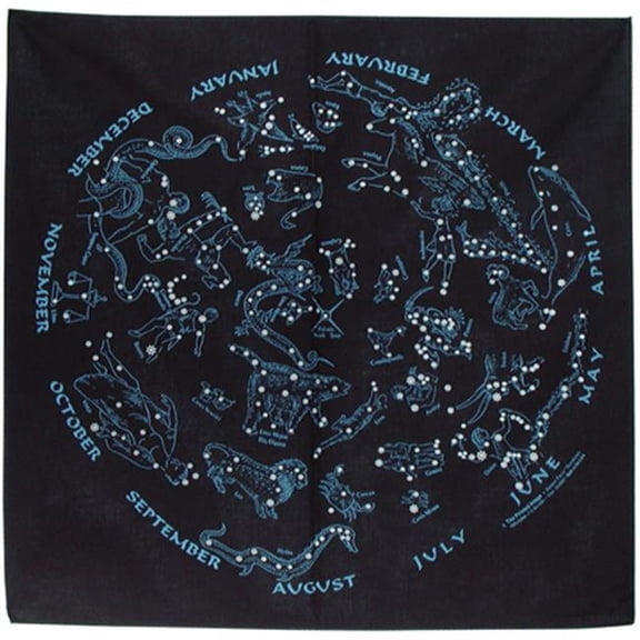 The Printed Image 104114 Stars - Glow-N-Dark Bandana
