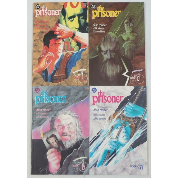 The Prisoner #1-4 VF/NM complete series TV SHOW SEQUEL ; DC