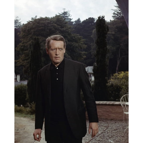 The Prisoner Patrick McGoohan in dark jacket as Number 6 24x36 Movie Poster HD Aluminum Wall Art
