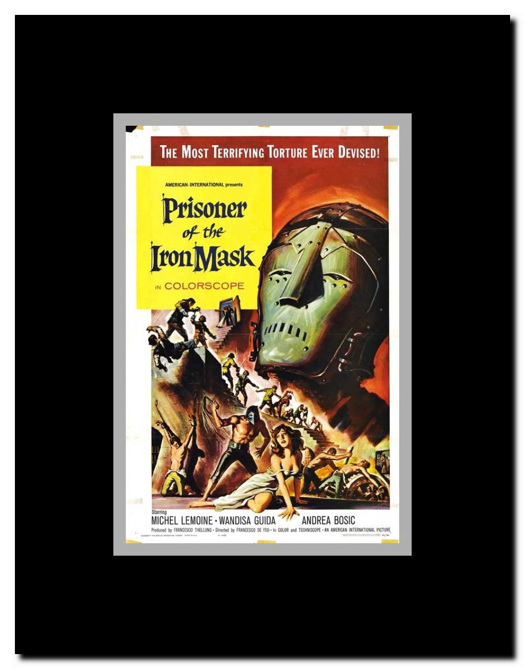 The Prisoner of the Iron Mask Framed Movie Poster