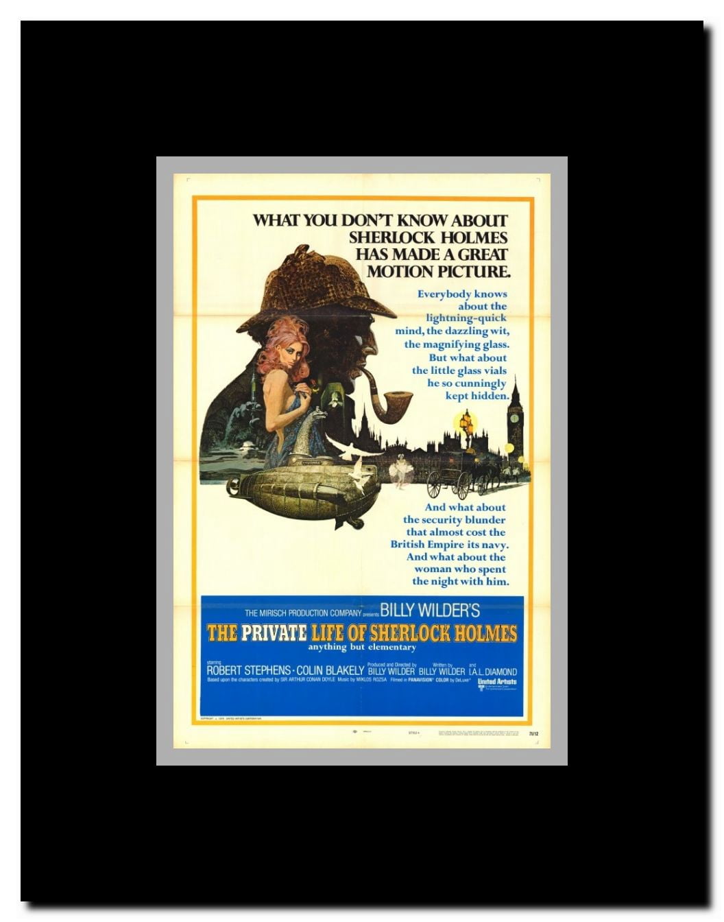 The Private Life of Sherlock Holmes Framed Movie Poster