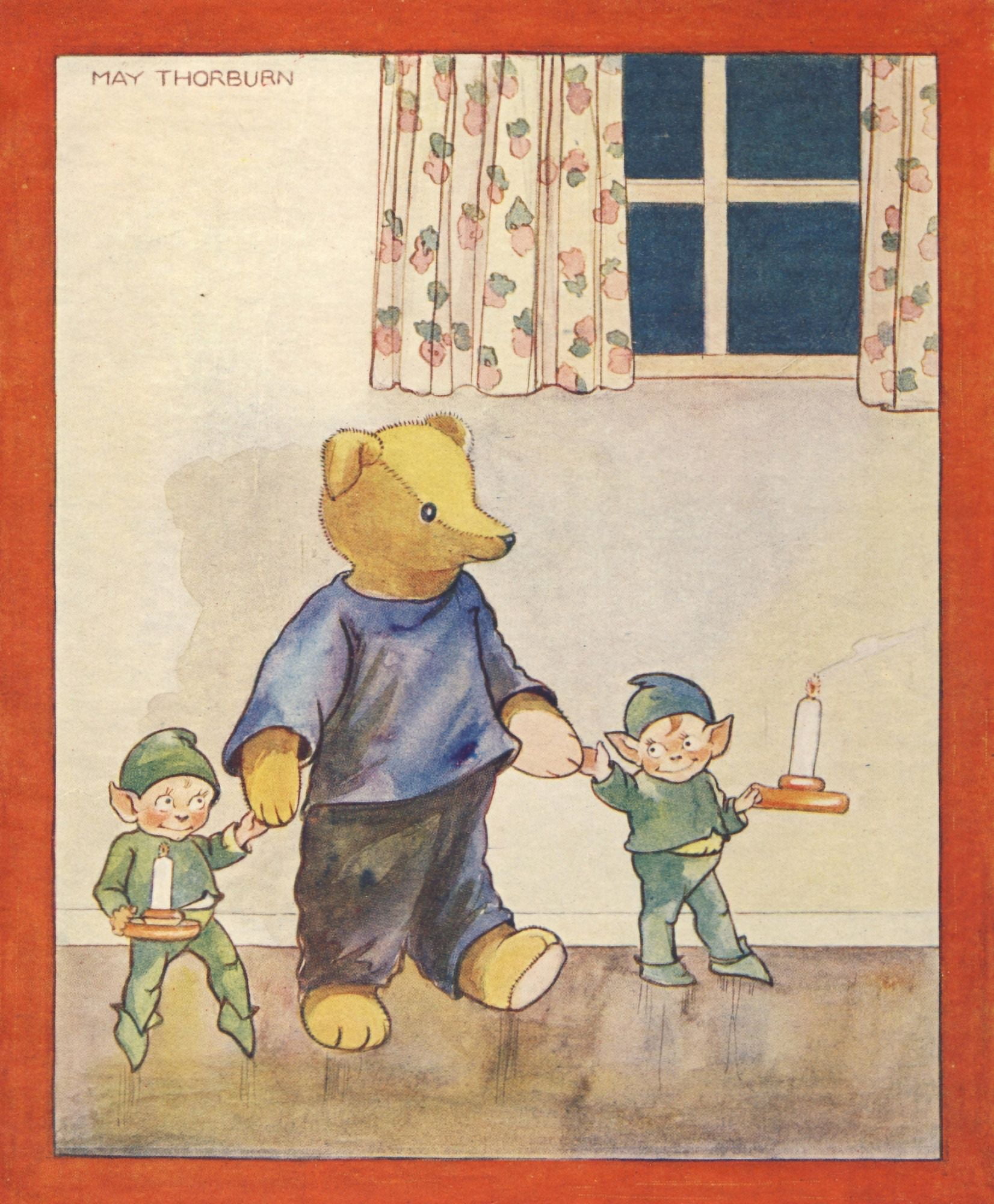 The Prize 1930 May Teddy & Elves Canvas Art - May Thorburn (18 x 24)