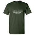 thumbnail image 1 of The Problem Is That You Eventually Run Out Novelty Sarcastic Humor Mens Graphic T Shirts, 1 of 5