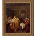 thumbnail image 1 of The Prodigal Son 20x20 Gold Ornate Wood Framed Canvas Art by Metsu, Gabriel, 1 of 2