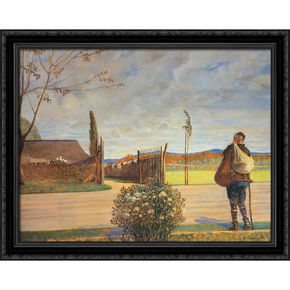 The Prodigal Son 36x28 Large Black Ornate Wood Framed Canvas Art by Jacek Malczewski