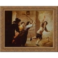 thumbnail image 1 of The Prodigal Son Driven Out 20x24 Gold Ornate Wood Framed Canvas Art by Murillo, Bartolome, 1 of 2