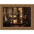 thumbnail image 1 of The Prodigal Son in Modern Life The Departure 24x18 Gold Ornate Wood Framed Canvas Art by James Tissot, 1 of 2