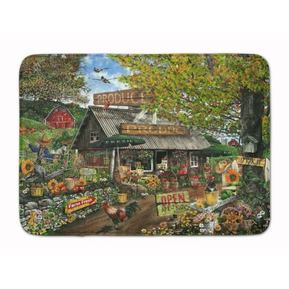 The Produce Fruit Stand Machine Washable Memory Foam Mat