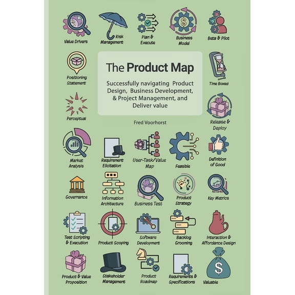 The Product Map: Navigate Product Design, Business Development & Project Management and Deliver Value, (Paperback)