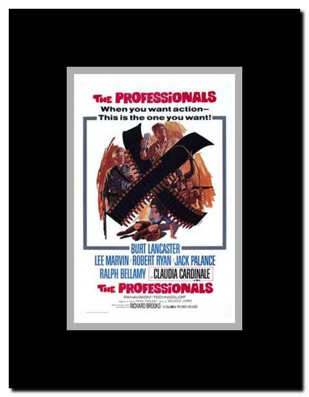The Professionals Framed Movie Poster