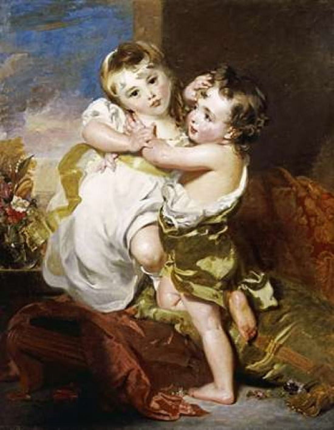The Proffered Kiss Canvas Art - Thomas Lawrence (22 x 28)
