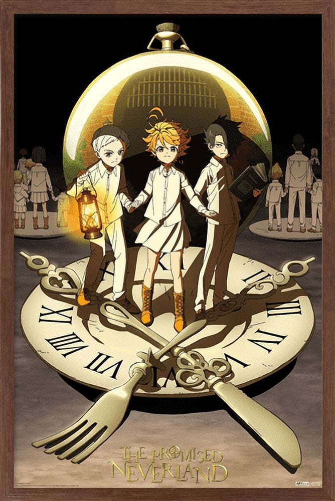 The Promised Neverland - Group Wall Poster, 22.375" x 34", Framed