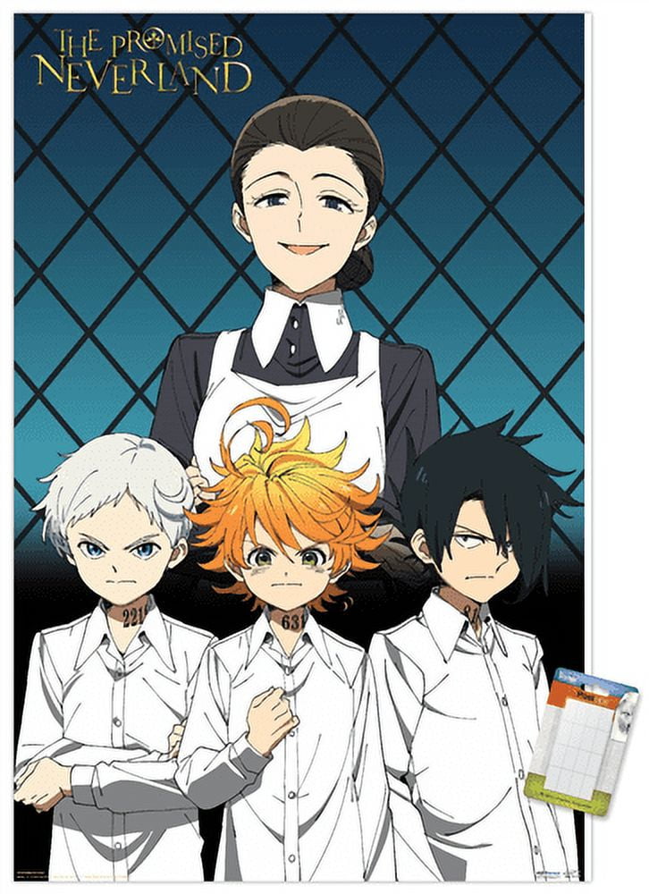 The Promised Neverland - Mom & Orphans Wall Poster, 14.725" x 22.375"