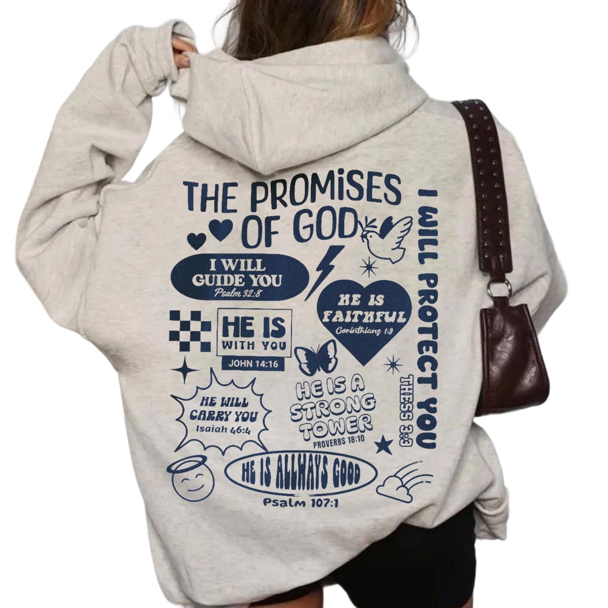Scripture Hoodies The Promises of God Pullover Hoodie – Unisex Bible Verse Hoodie ...