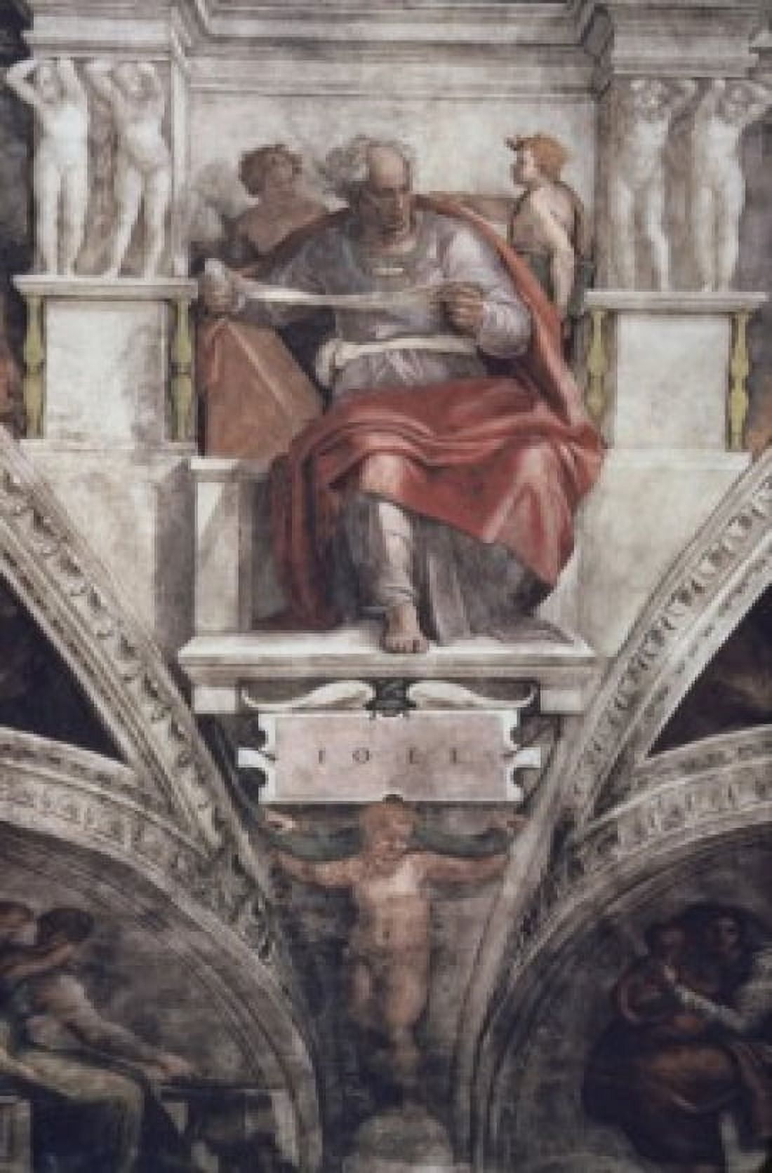 The Prophet Joel Michelangelo Buonarroti (1475-1564Italian) Sistine Chapel Vatican Canvas Art - Michelangelo Buonarroti (18 x 24)