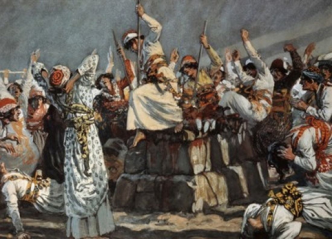 The Prophets of Baal Leap Upon the Altar James Tissot (1836-1902 French) Jewish Museum New York Canvas Art - James Tissot (24 x 36)