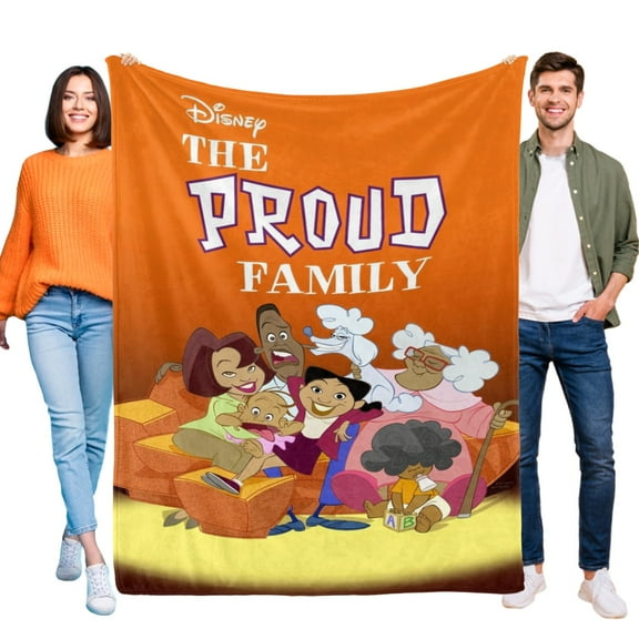The Proud Family Throw Blanket Gifts for Fans Lover Girls Boys Women Present Hoodie Him Bed 60"x80"
