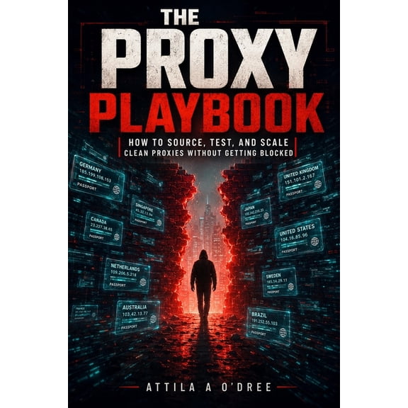 The Proxy Playbook: The Complete Guide to Proxy Servers: How to Source, Test, and Scale Residential, Mobile, and Datacen, (Paperback)
