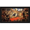thumbnail image 1 of The Prussian Homage 40x22 Large Black Ornate Wood Framed Canvas Art by Jan Matejko, 1 of 2