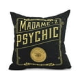 thumbnail image 1 of The Psychic Eye 18 Inch Gold/Yellow Halloween Print Decorative Throw Pillow, 1 of 2