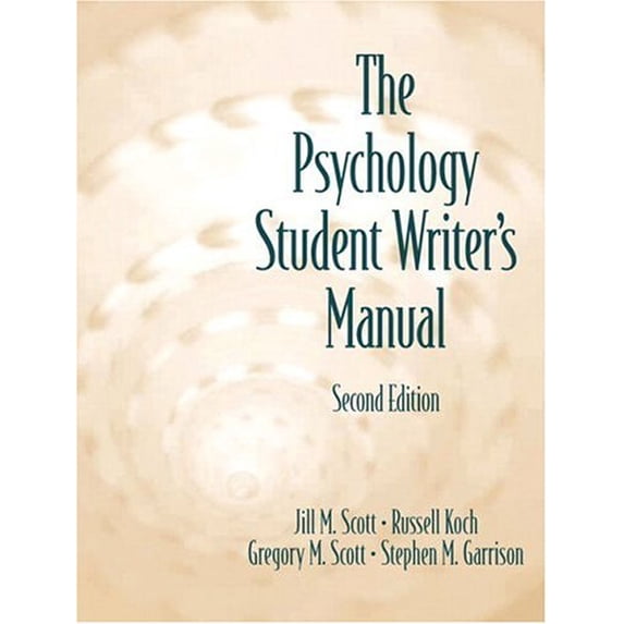 Pre-Owned The Psychology Student Writer's Manual (Paperback) 9780130413826