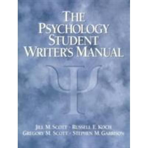Pre-Owned The Psychology Student Writer's Manual (Paperback)