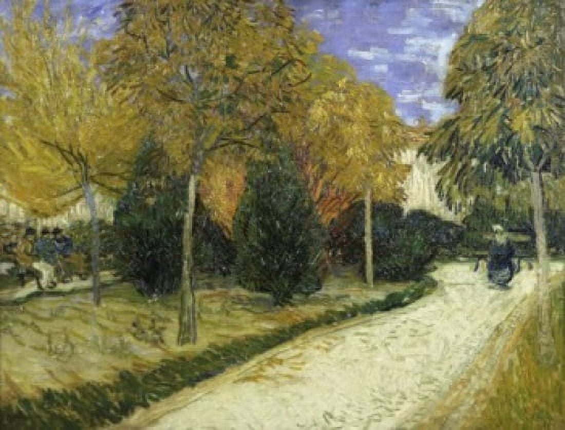 The Public Garden Vincent van Gogh (1853-1890Dutch) Private Collection Canvas Art - Vincent van Gogh (18 x 24)