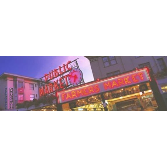 The Public Market Seattle WA USA Poster Print (18 x 6)