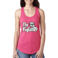thumbnail image 1 of The Pugfather Animal Lover Ladies Racerback Tank Top, 1 of 1