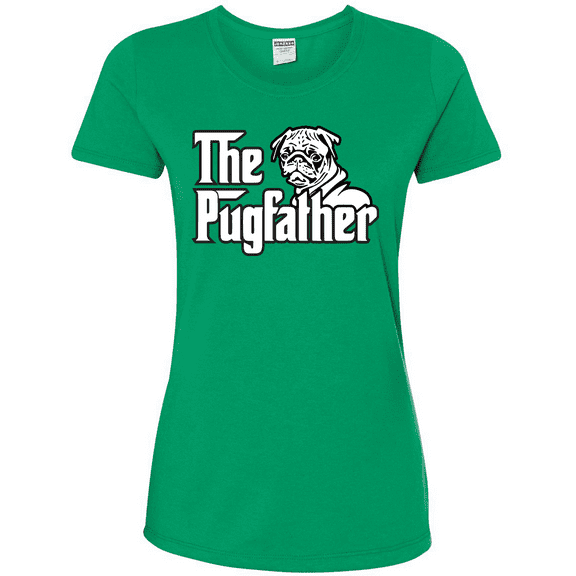 The Pugfather Animal Lover Womens Graphic T-Shirt