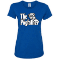 thumbnail image 1 of The Pugfather Animal Lover Womens Graphic T-Shirt, 1 of 1
